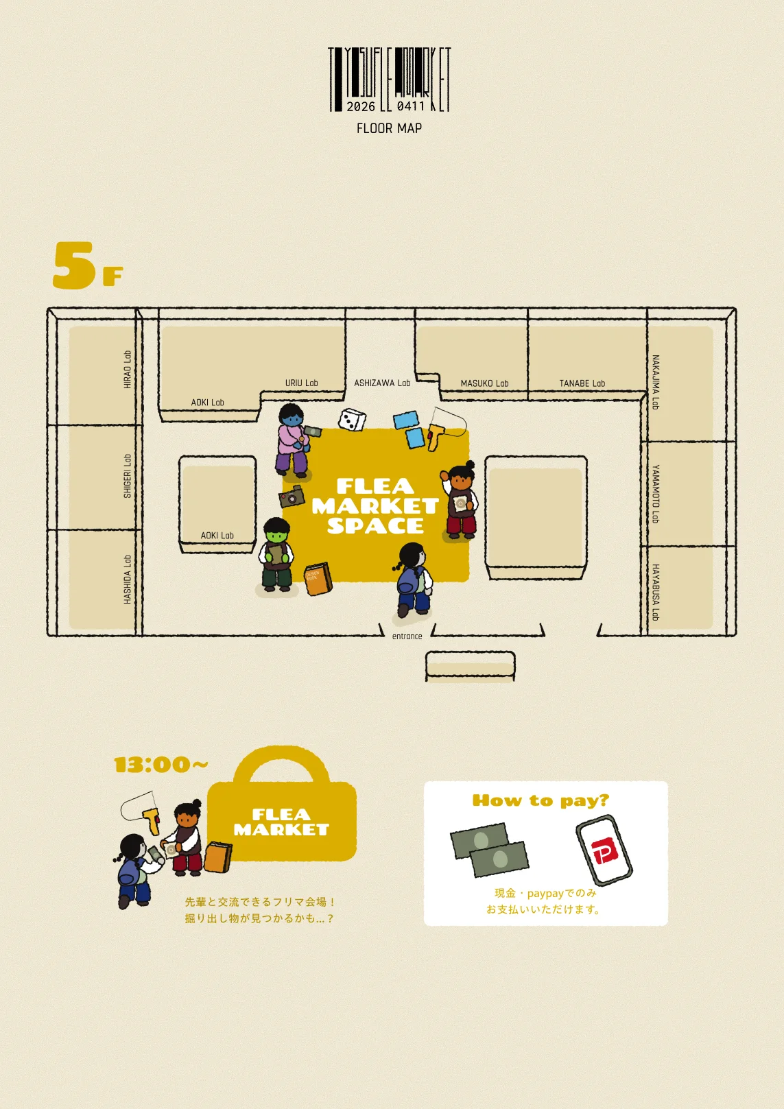 5階のフロアマップ